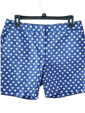 Boden Womans Lapis Spot Starburst Blue Polka Dot 6" Shorts Size 8